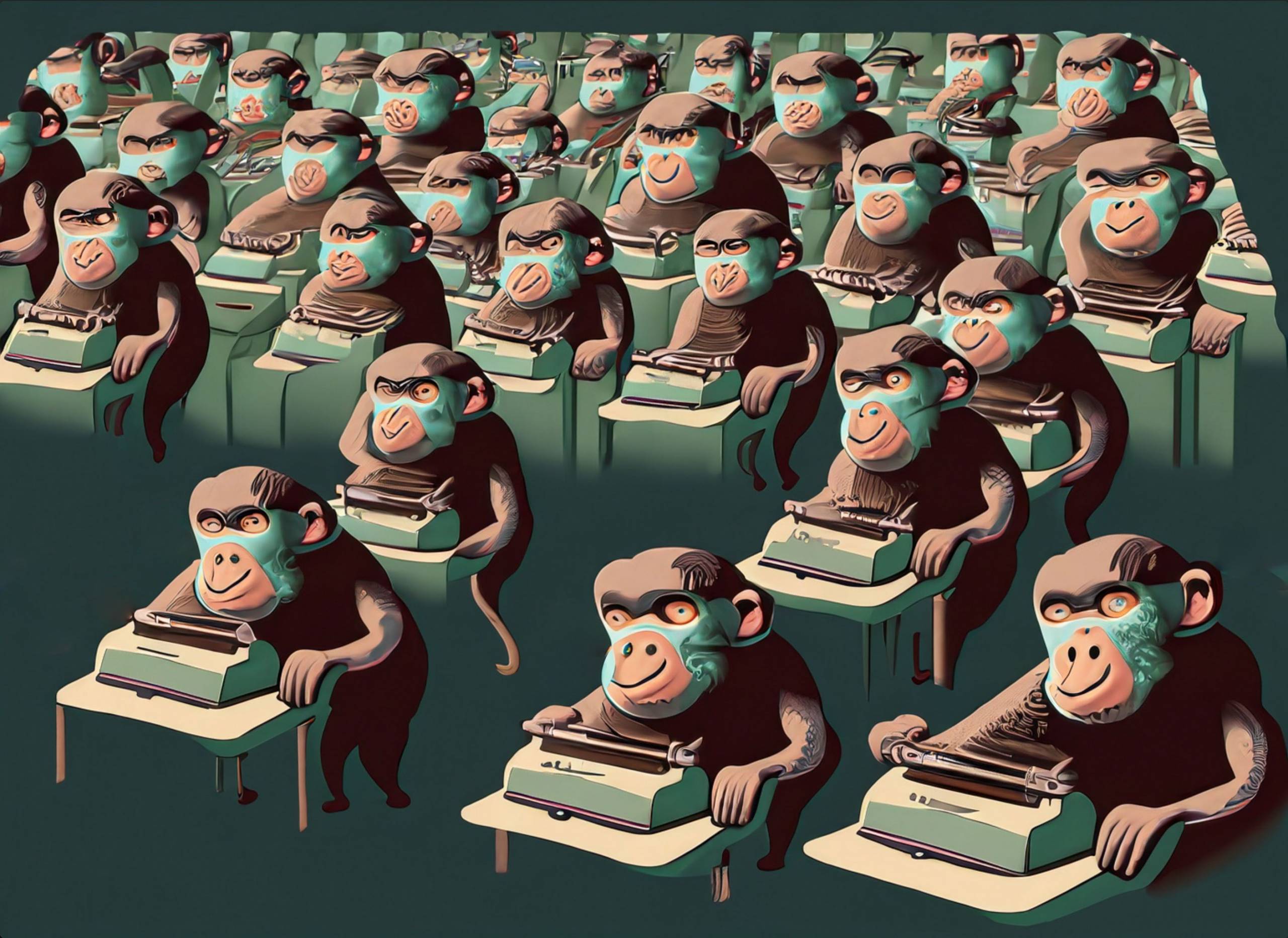 Give 1,000 monkeys 1,000 typewriters and one of them will write a Shakespeare play